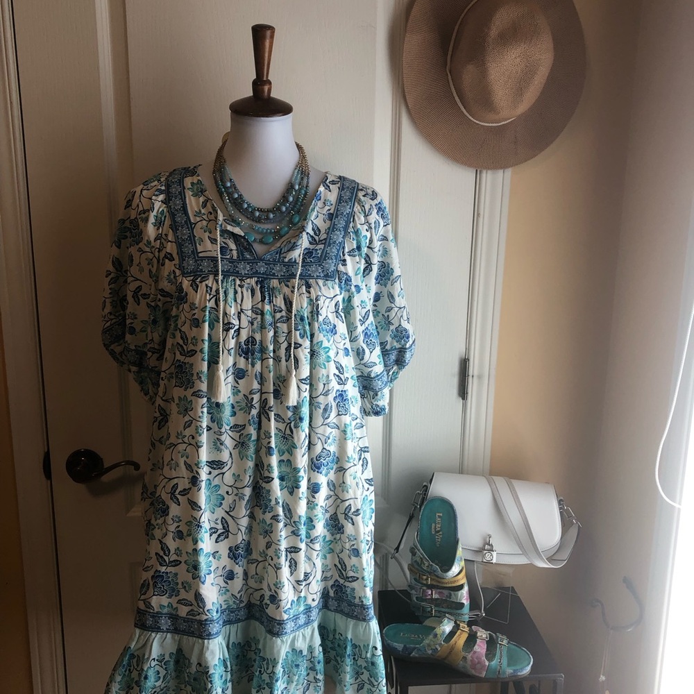 NWT Old Navy  boho paysan Floral Mini Dress